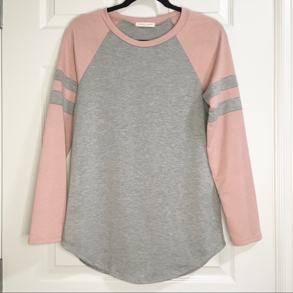 First Look made in USA medium crew neck long sleeves shirt